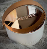 Discover the Lavender and Vanilla Perfumed Estate Candle from One Preevay. Handcrafted with premium essential oils and soy wax, it features a porcelain bowl with a silver-plated lid and leather strap. With a triple wick and 15.8 oz size, enjoy the aromatic blend of lavender and vanilla. Order now to elevate your ambiance for the love of candles