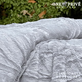 World's First Weighted Double Sided Faux Rabbit Fur Blanket | Botero Collection | Queen (60x80) 20 lbs