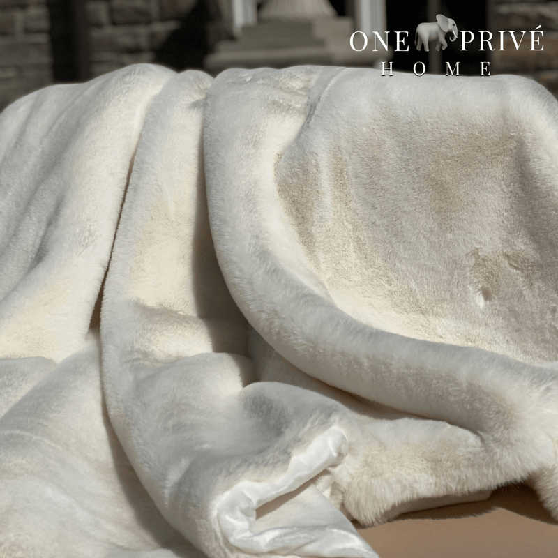Indulge in the epitome of luxury with the One Preevay Faux Rabbit Fur Throw in Pure White. Inspired by the elegance of Fernando Botero and crafted from ultra-premium faux rabbit fur. Hypoallergenic, cruelty-free, over the sofa.....