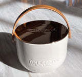 Lavender and Vanilla Luxury Candle - Porcelain Bowl & Silver Enclosure - Triple Wick