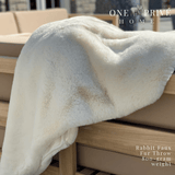<meta name="description" content="Experience luxury with ONE Preevay's Rabbit Faux Fur Throw. Inspired by Fernando Botero, crafted from Ultra Premium Rabbit Faux Fur. 800 gsm, 50x60 inches in Casual Khaki. Hypoallergenic and elegant."> Warm and elegant 