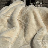 <meta name="description" content="Experience luxury with ONE Preevay's Rabbit Faux Fur Throw. Inspired by Fernando Botero, crafted from Ultra Premium Rabbit Faux Fur. 800 gsm, 50x60 inches in Casual Khaki. Hypoallergenic and elegant."> Warm and plush 