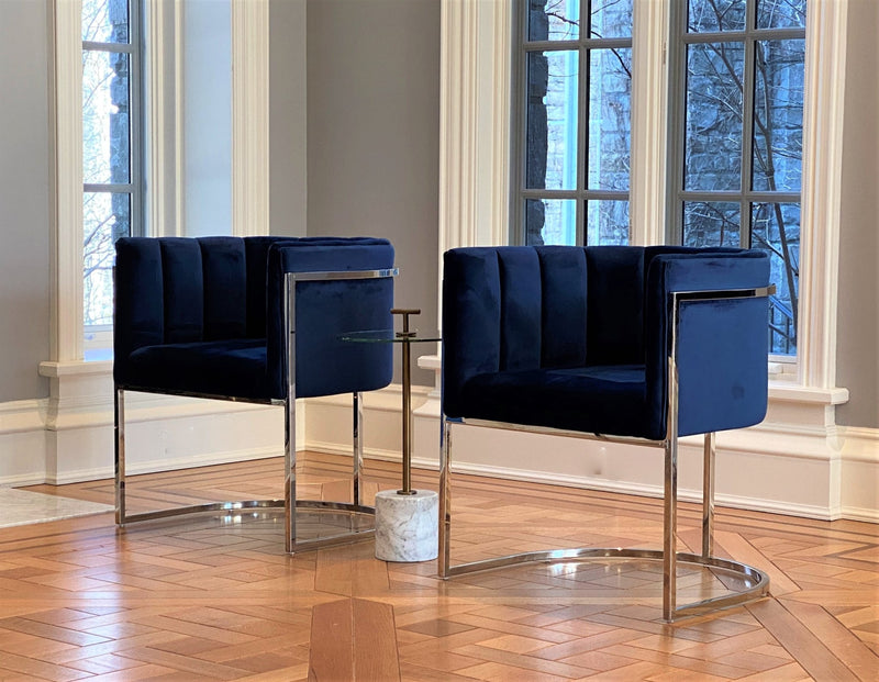 Discover the One Preevay Arc Dining Chair. Inspired by the Arc de Triomphe, this customizable luxury chair features a nickel frame and plush velvet. Perfect for upscale residences and hospitality venues. Minimum order of 8 chairs window light....