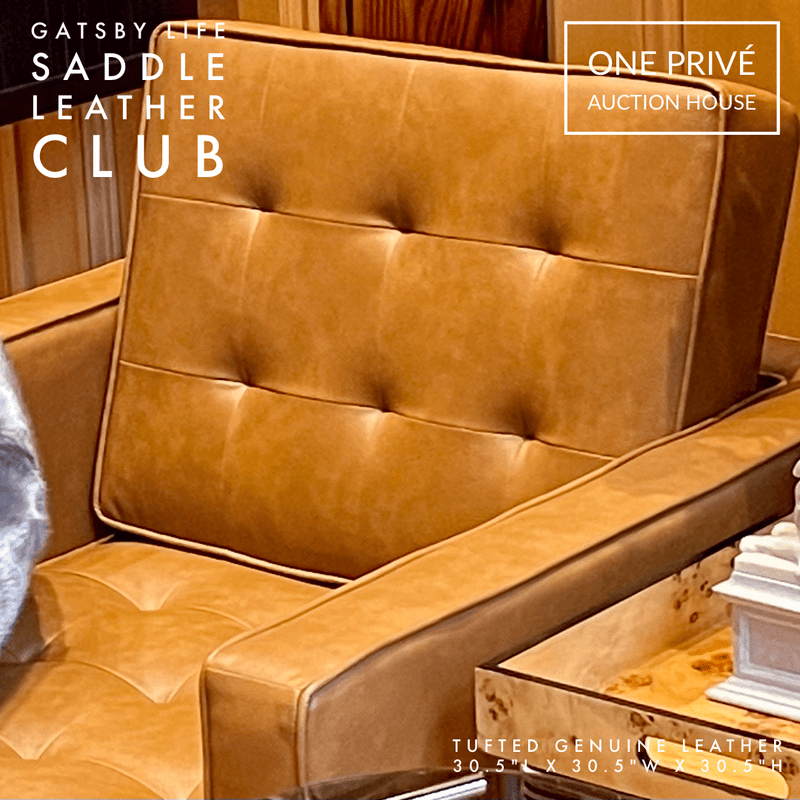 Eames Inspired | Gatsby Club Chair | Mid-Century Tufted Saddle Leather | One Preevay Elevate your space with One Preevay's The Gatsby Club Chair
Mid-Century Genuine Leather Saddle Club, inspired by Eames, Saarinen & Jacobsen. Luxury mid-century leather club chair (30.5"L x 30.5"W x 30.5"H....