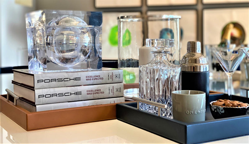 Elevate Your Entertaining Experience

Inspired by the iconic designs of Porsche, the Pierre Porsche-Inspired Carmel Leather Hotel Tray embodies the perfect blend of style and serenity. 