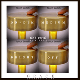 Grace_Professional_Hospitality_Tabletop_Lamp_Handcrafted_LED_Nickel_Finish_onetouch 