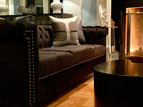 Gatsby Life Tufted Velvet Sofa | Set upon Petite Beechwood legs