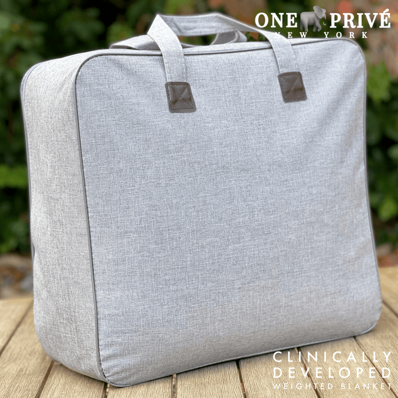 World's First Weighted Faux Rabbit Fur Blanket | Botero Collection | 20lbs Queen | Elegant Black