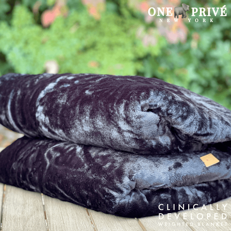 World's First Weighted Double Sided Faux Rabbit Fur Blanket | Botero Collection | Queen (60x80) 20 lbs