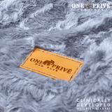 World's First Weighted Double Sided Faux Rabbit Fur Blanket | Botero Collection | Queen (60x80) 20 lbs