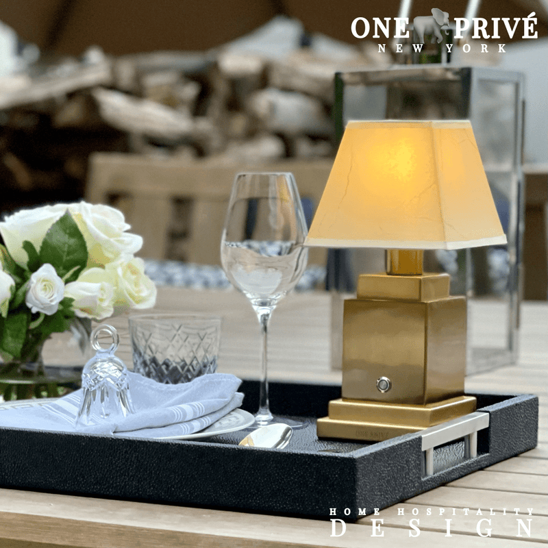 The ONYX Shagreen Serving Tray | Exotic Embossed Leather and Nickel Handles | Black  Elevate Your Entertaining Experience  Indulge in the luxury of the ONYX Shagreen Serving Tray